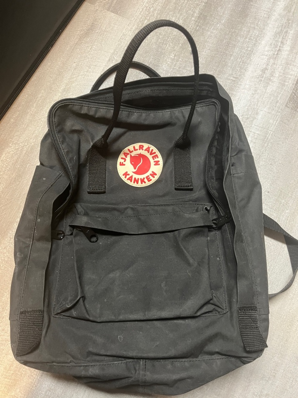 Fjallraven Kanken Backpack - Regular Size, Black